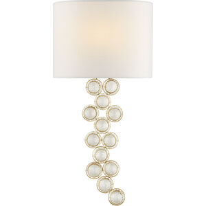 Visual Comfort Signature Collection Julie Neill Milazzo 1 Light 11.5 inch Gild and Crystal Left Sconce Wall Light, Medium JN2201G/CG-L - Open Box