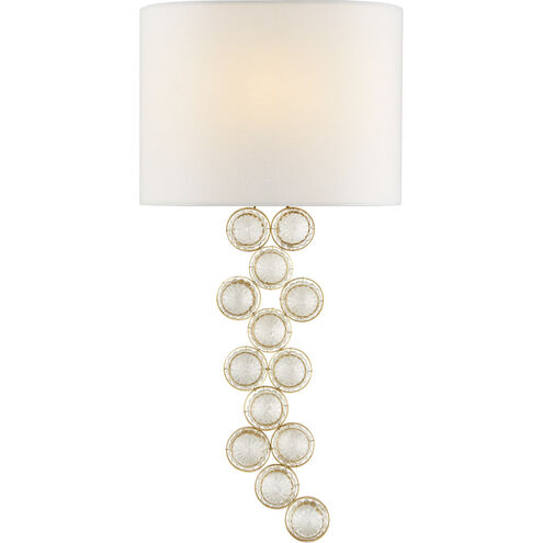 Visual Comfort Signature Collection Julie Neill Milazzo 1 Light 11.5 inch Gild and Crystal Left Sconce Wall Light, Medium JN2201G/CG-L - Open Box