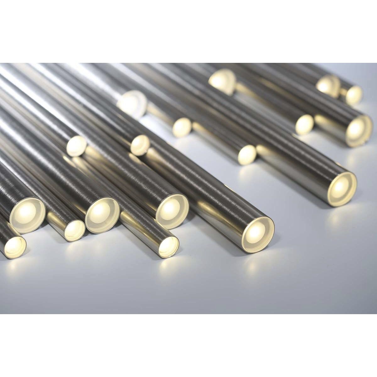 Santana LED 10 inch Satin Nickel Chandelier Ceiling Light