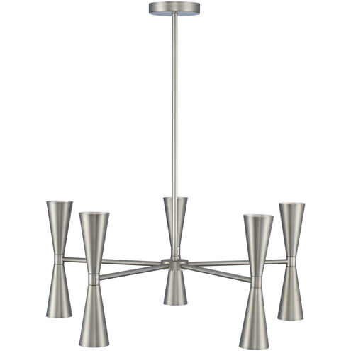 Milo LED 28 inch Satin Nickel Chandelier Ceiling Light