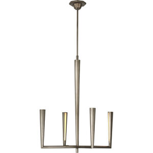 Thomas O'Brien Galahad LED 26 inch Antique Nickel Chandelier Ceiling Light, Small