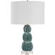 Bonaire 25.25 inch 150.00 watt Mottled Teal Blue Glaze Table Lamp Portable Light