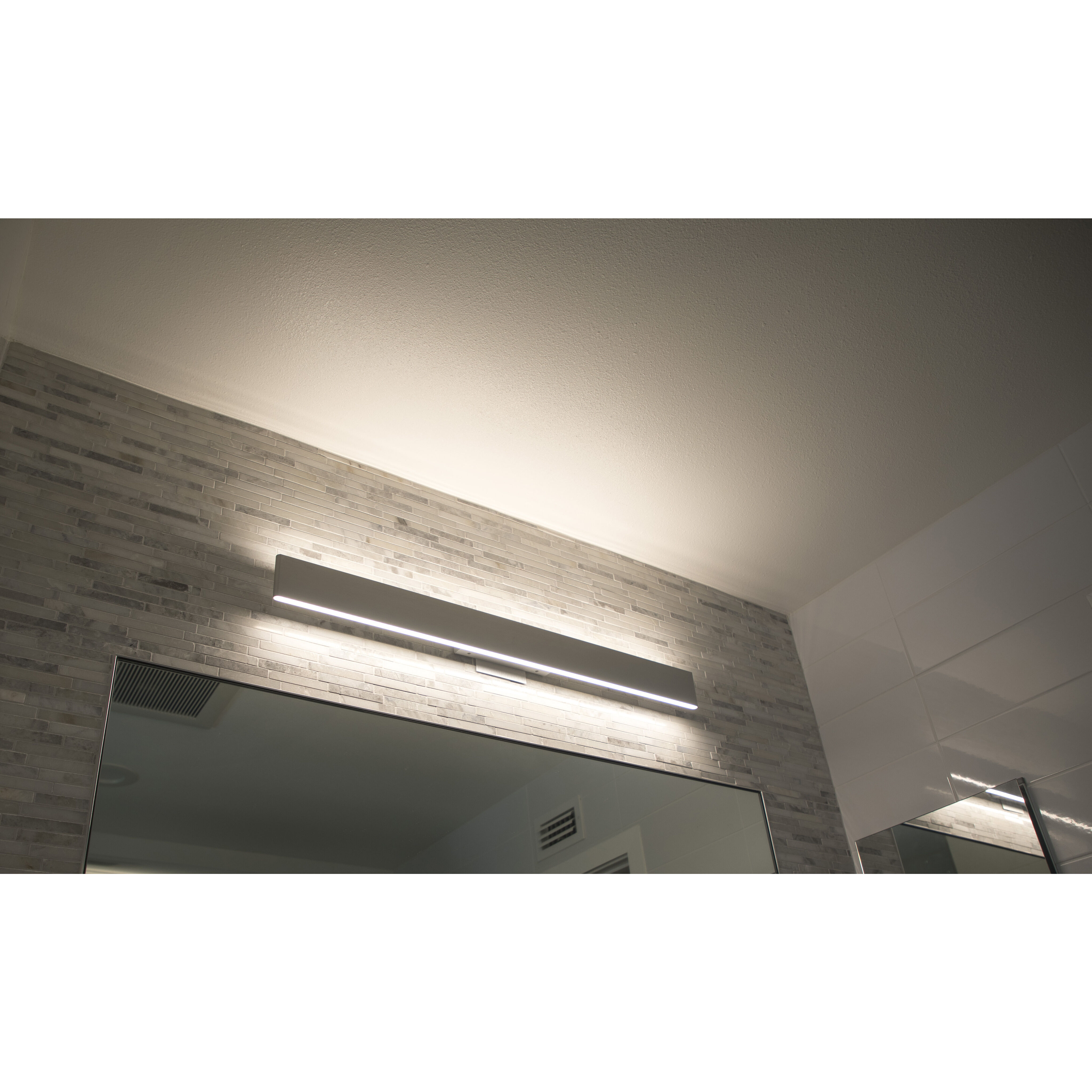 Slim LED 36 inch Brushed Aluminum Bath Vanity Light Wall Light