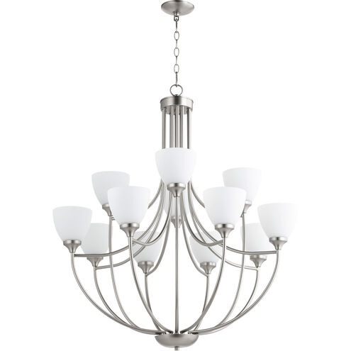 Enclave 12 Light 35 inch Satin Nickel Chandelier Ceiling Light