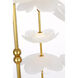 Barbara Barry Petaluma LED 32 inch Soft Lacquered Brass Cascading Chandelier Ceiling Light