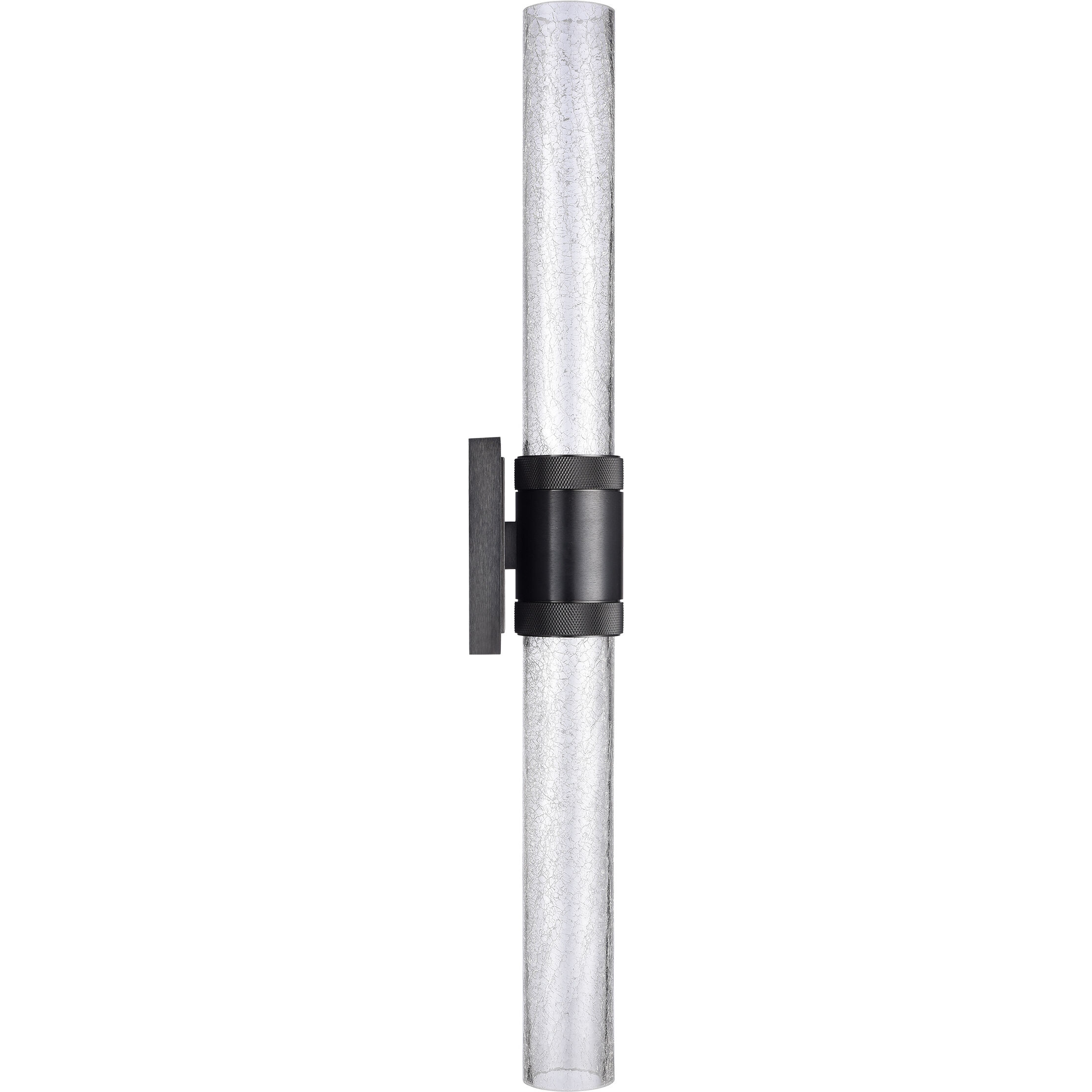 Zigrina 2 Light 5.25 inch Satin Brushed Black Wall Sconce Wall Light