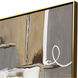 Opening Act Gray and Neutral and Metallic and White Canvas