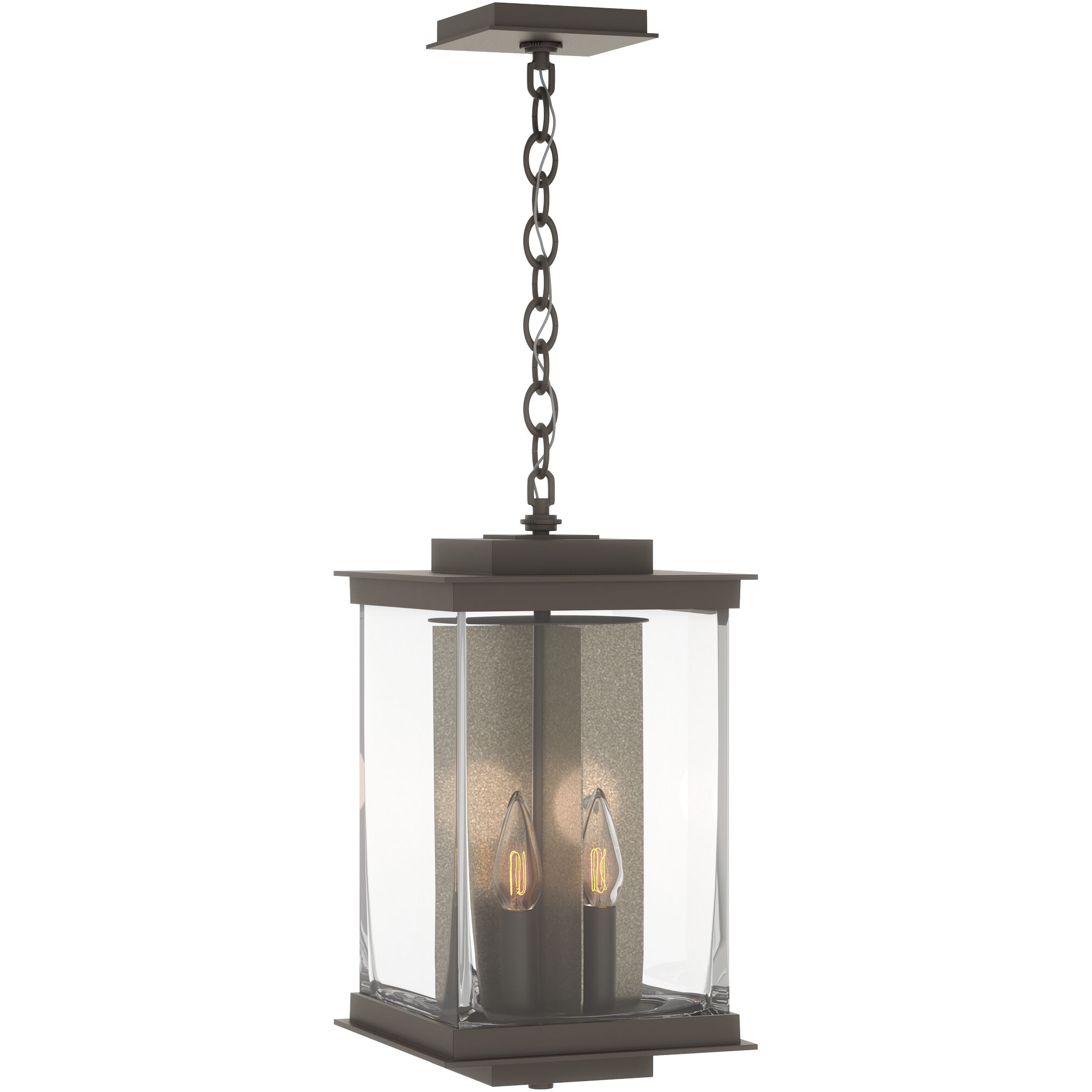 Kingston 4 Light 9.6 inch Coastal Dark Smoke and Translucent Soft Gold Outdoor Lantern in Coastal Dark Smoke/Translucent Soft Gold, Large