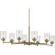 Winslow 8 Light 20 inch Natural Brass Chandelier Ceiling Light, 1 Tier, Small