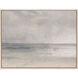 Pastel Seascape Gray and Beige and Blue and Green Framed Art