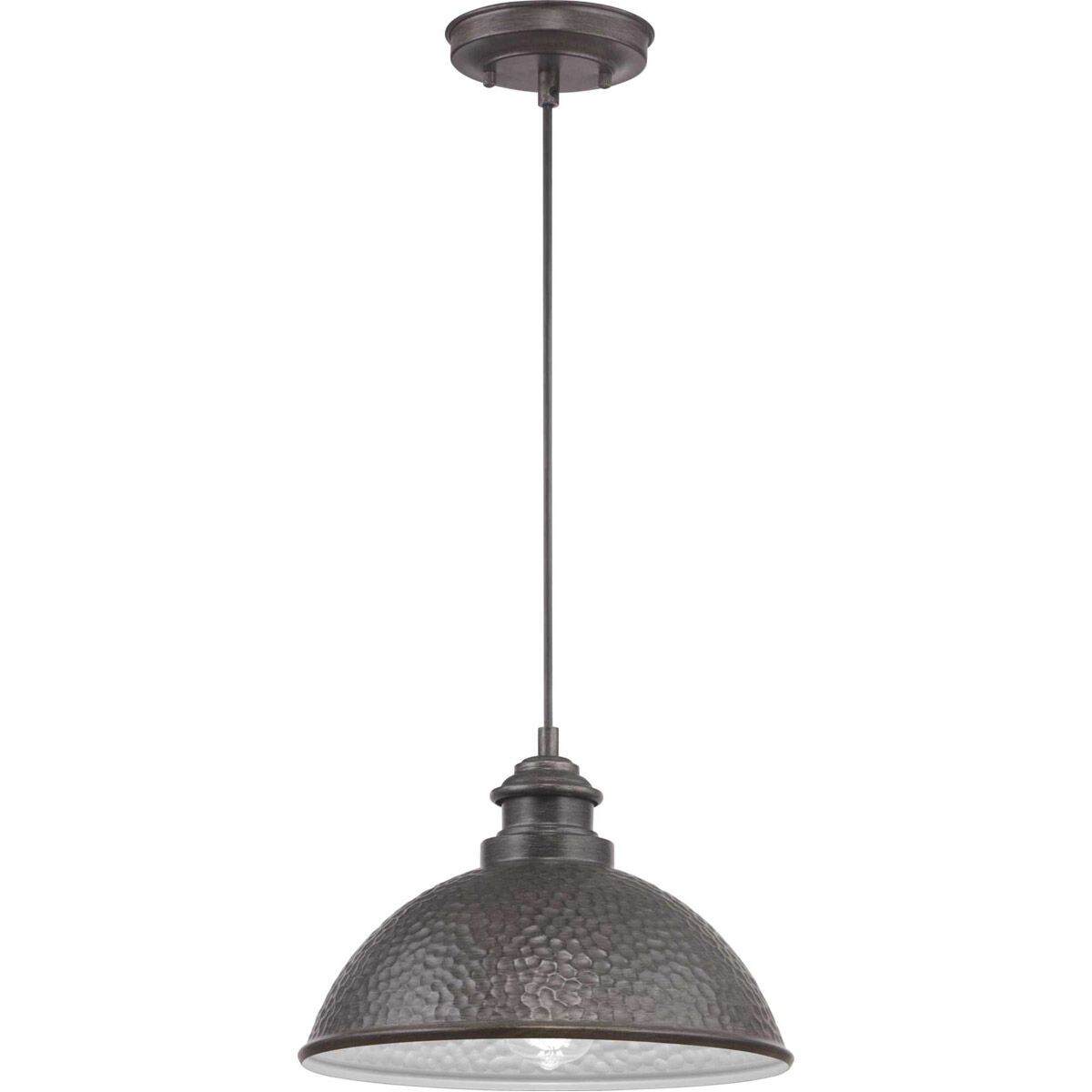 Englewood 1 Light 12 inch Antique Pewter Outdoor Hanging Lantern