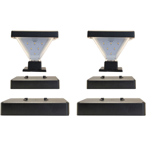 Luxor 1 Light 4.38 inch Black Pergola Light, Solar