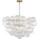 Zia 5 Light 32.28 inch Brushed Nickel Chandelier Ceiling Light