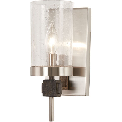 Bridlewood 1 Light 11 inch Stone Grey/Brushed Nickel Bath Light Wall Light