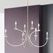 Florian 8 Light 36 inch Polished Nickel and Clear Chandelier Ceiling Light