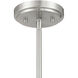 Contemporary 4 Light 26 inch Brushed Nickel Chandelier Ceiling Light