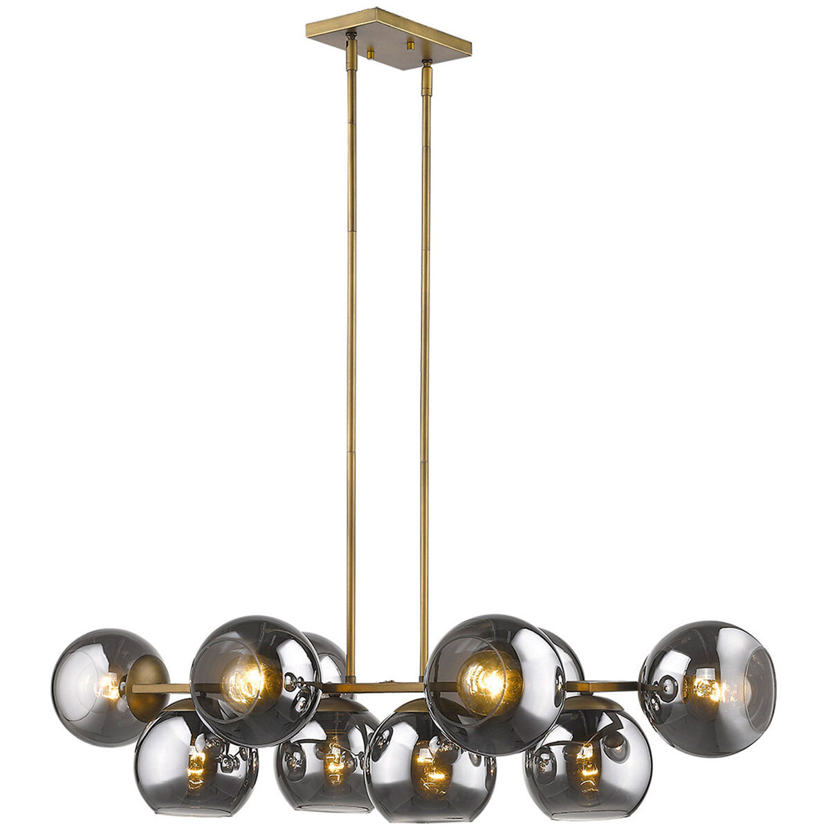 新品同様 Lighting Trend TP20036AB Brass Aged inch 44 Light 10 Lunette ライト・ランタン