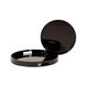 Lacquer Glossy Black Tray, Set of 2