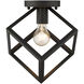 Cassio 1 Light 11 inch Matte Black Flush Mount Ceiling Light
