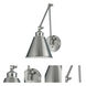 Aidan 8 inch Brushed Nickel Swingarm Sconce Wall Light