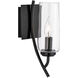 Tulip Sconce Wall Light in Acid Dipped Black