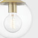 Meadow 1 Light 7 inch Aged Brass Wall Sconce Wall Light