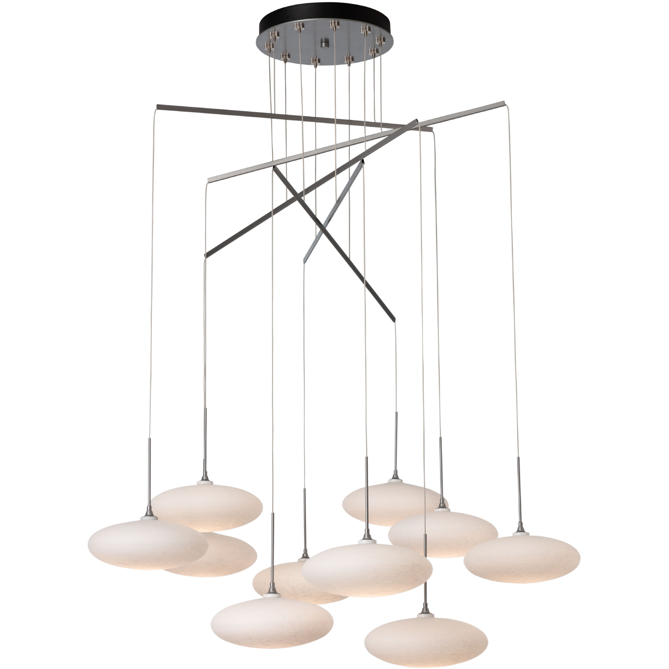 Clouds 10 Light 41.7 inch Vintage Platinum Mobile Pendant Ceiling Light