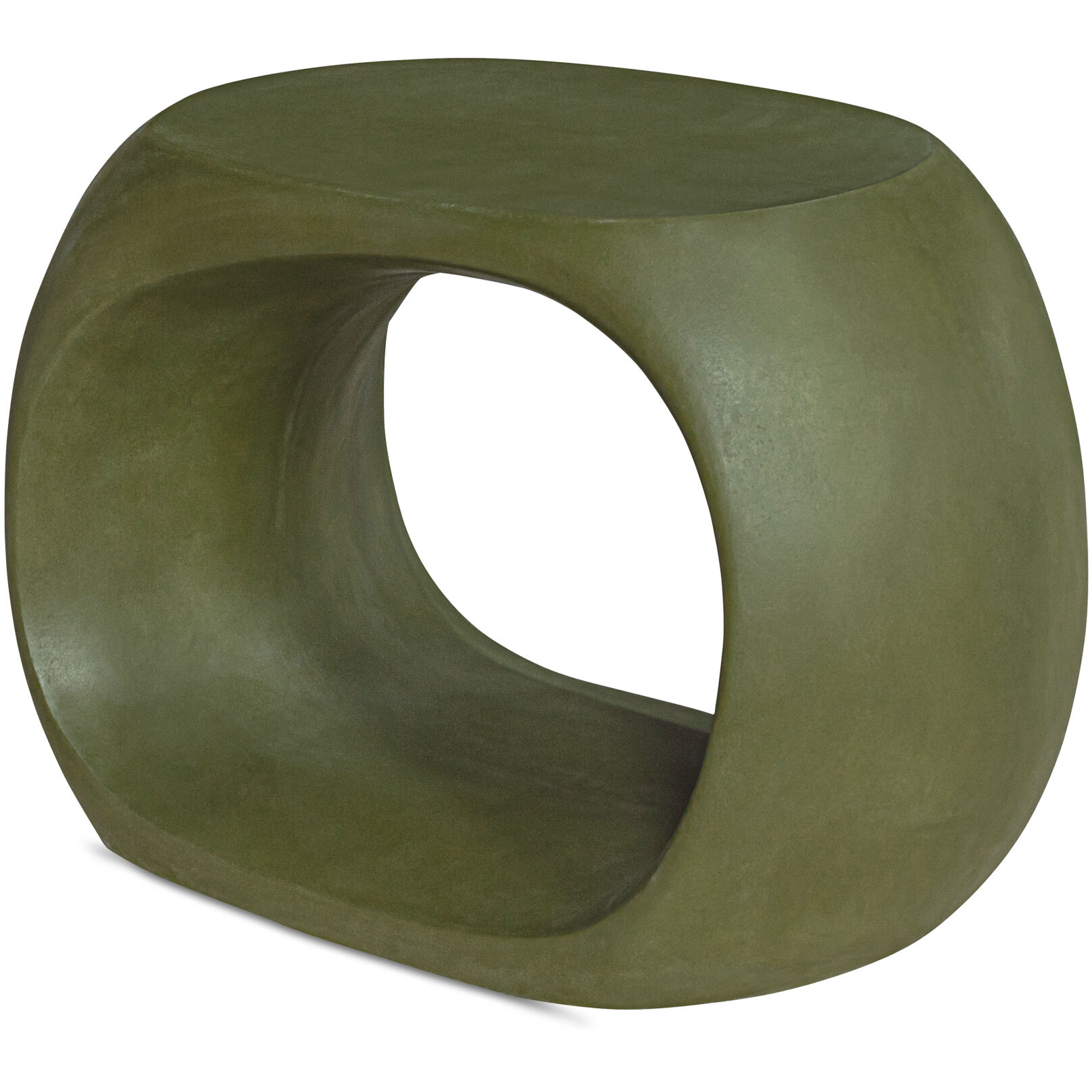 Albers 17.75 inch Green Garden Stool, Outdoor