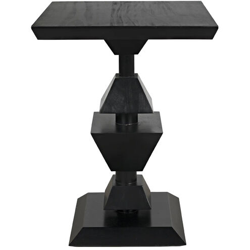 Majesty 25.5 X 18 inch Hand Rubbed Black Side Table