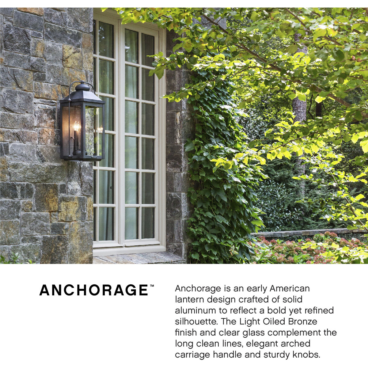 Heritage Anchorage LED 11 inch Light Oiled Bronze Outdoor Hanging Lantern