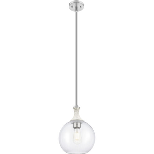 Astor 1 Light 10 inch Satin Nickel Mini Pendant Ceiling Light in Clear Glass
