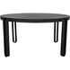 Marcellus 63 X 63 inch Black Metal Dining Table