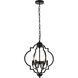 Sandara 4 Light 17 inch Black Pendant Ceiling Light