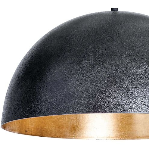 Sigmund 1 Light 15 inch Black Pendant Ceiling Light, Small