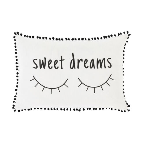 Dreamy 18 X 12 inch White/Black Pillow Kit, Lumbar