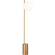 ED Ellen DeGeneres Lune 66 inch 9 watt Burnished Brass Floor Lamp Portable Light