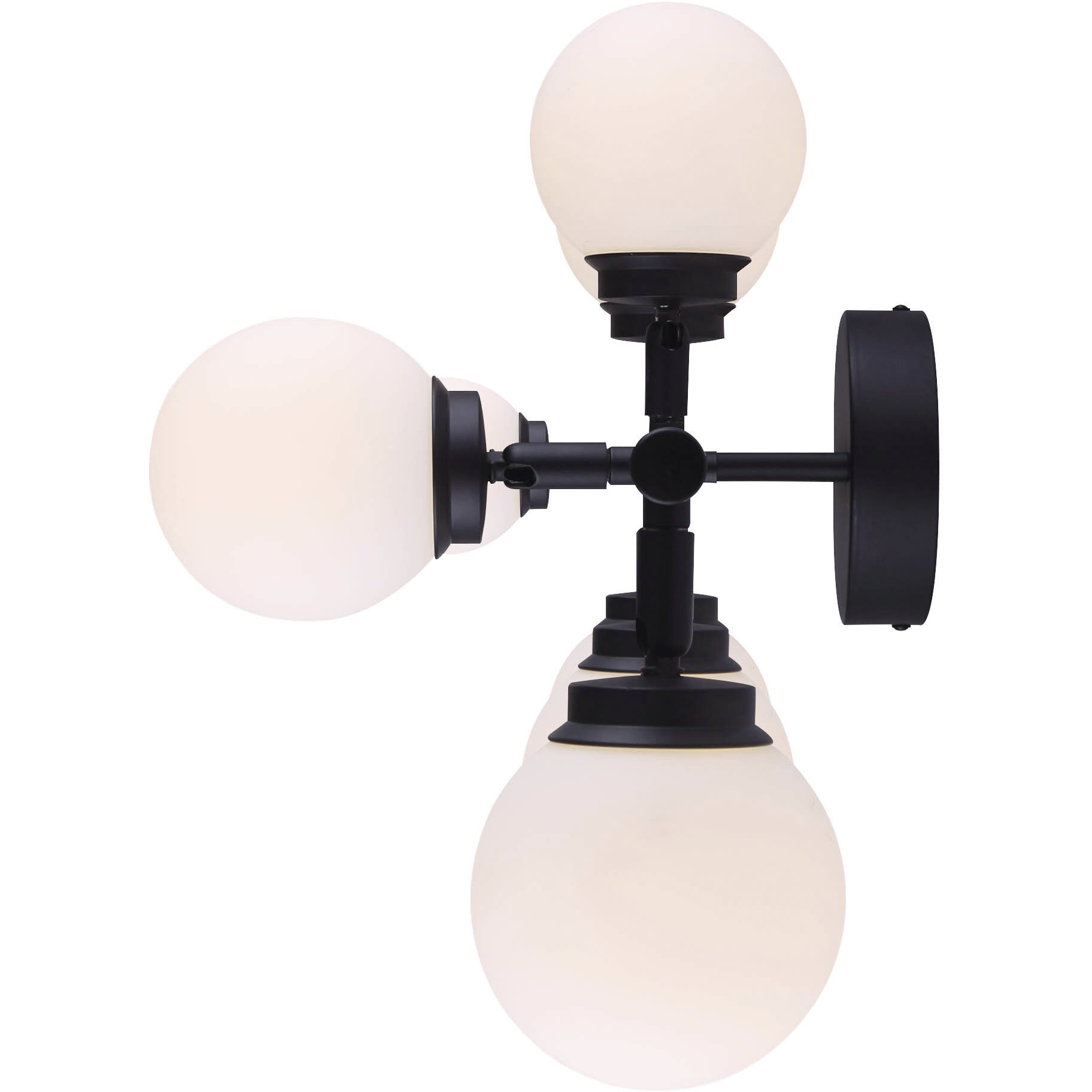 Poppy 7 Light Black Track Light Ceiling Light