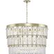 Chevall 9 Light 32 inch Gilded Silver Chandelier Ceiling Light, Design Series
