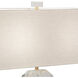 Jacqueline 29.75 inch 100.00 watt Modern Brass Finish with Clear Crystal Accents Table Lamp Portable Light in Oyster Linen