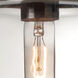 Mira 1 Light Black Cord Pendant Ceiling Light