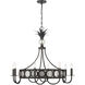 Hearst 8 Light 33 inch Black Tourmaline Chandelier Ceiling Light