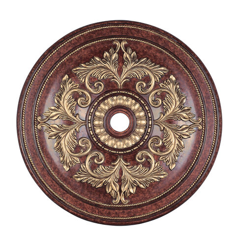 Versailles Verona Bronze with Aged Gold Leaf Accents Ceiling Medallion