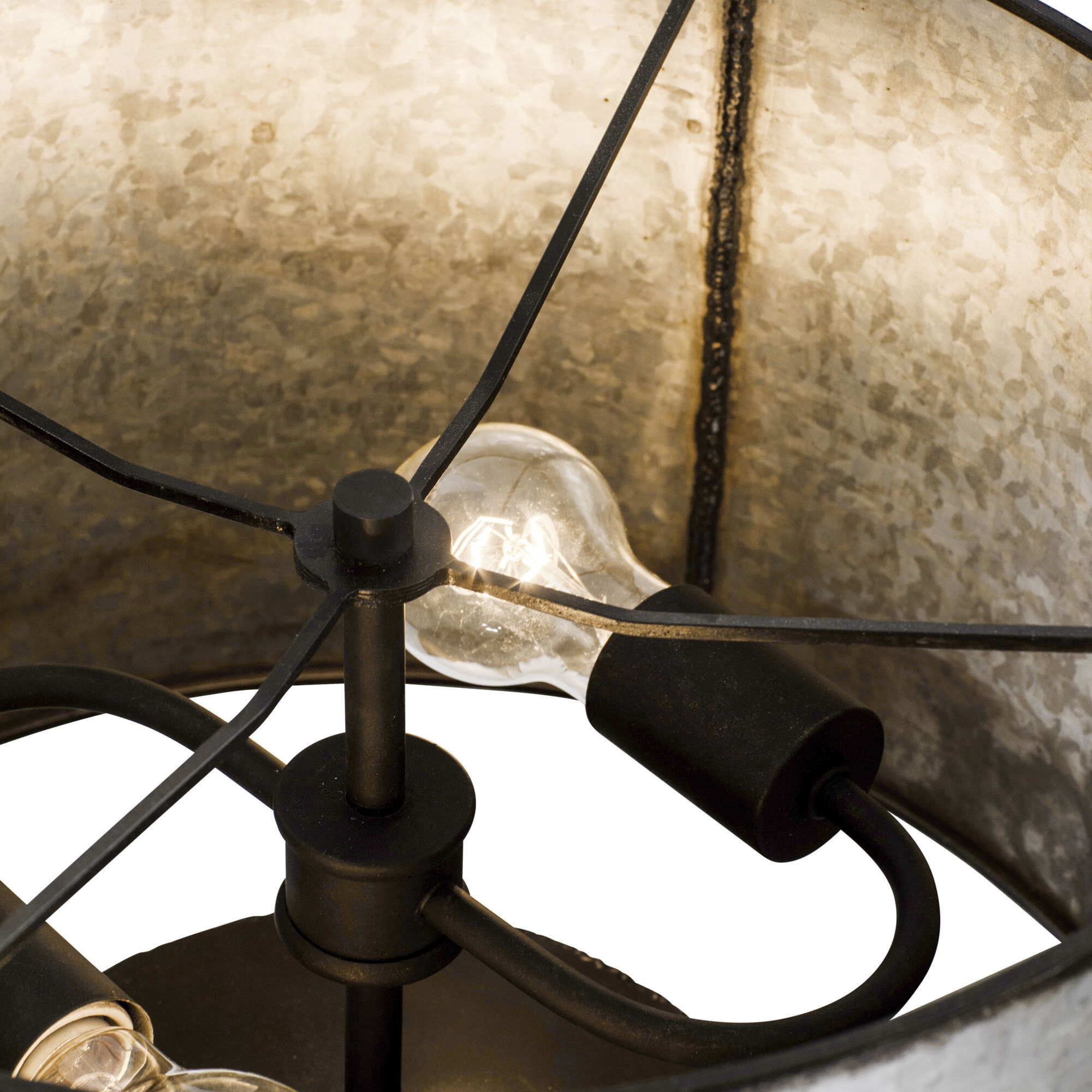 Cannery 25 inch 14 watt Ombre Galvanized Table Lamp Portable Light