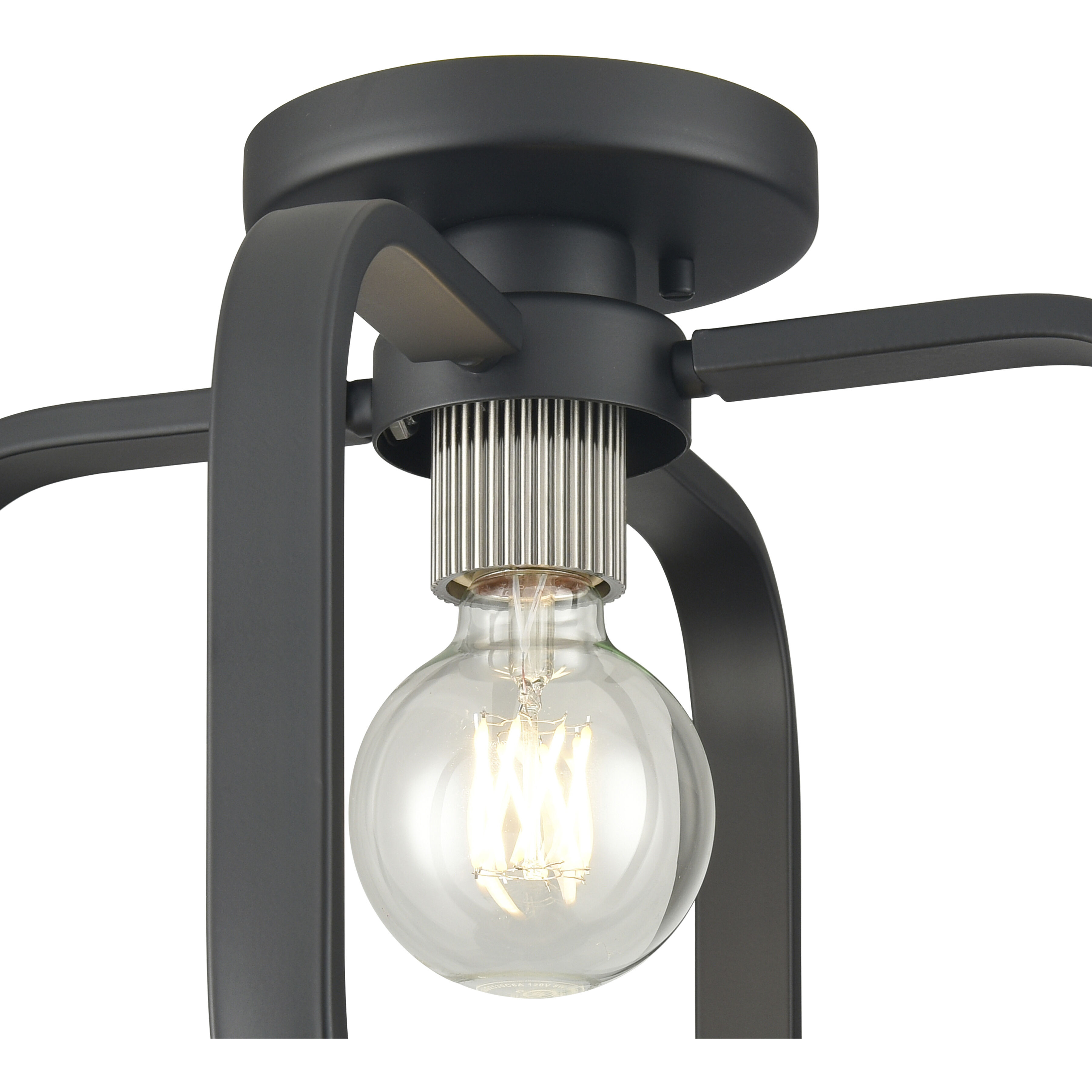 Flushmounts 1 Light 13 inch Black Flush Mount Ceiling Light