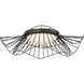 Elena LED 24 inch Natural Black Flush Mount Ceiling Light