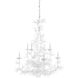 Waterfront 8 Light 33 inch White Chandelier Ceiling Light