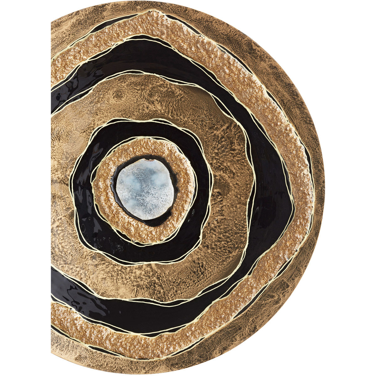 Skipping Rocks Gold and Black Wall Decor, Large