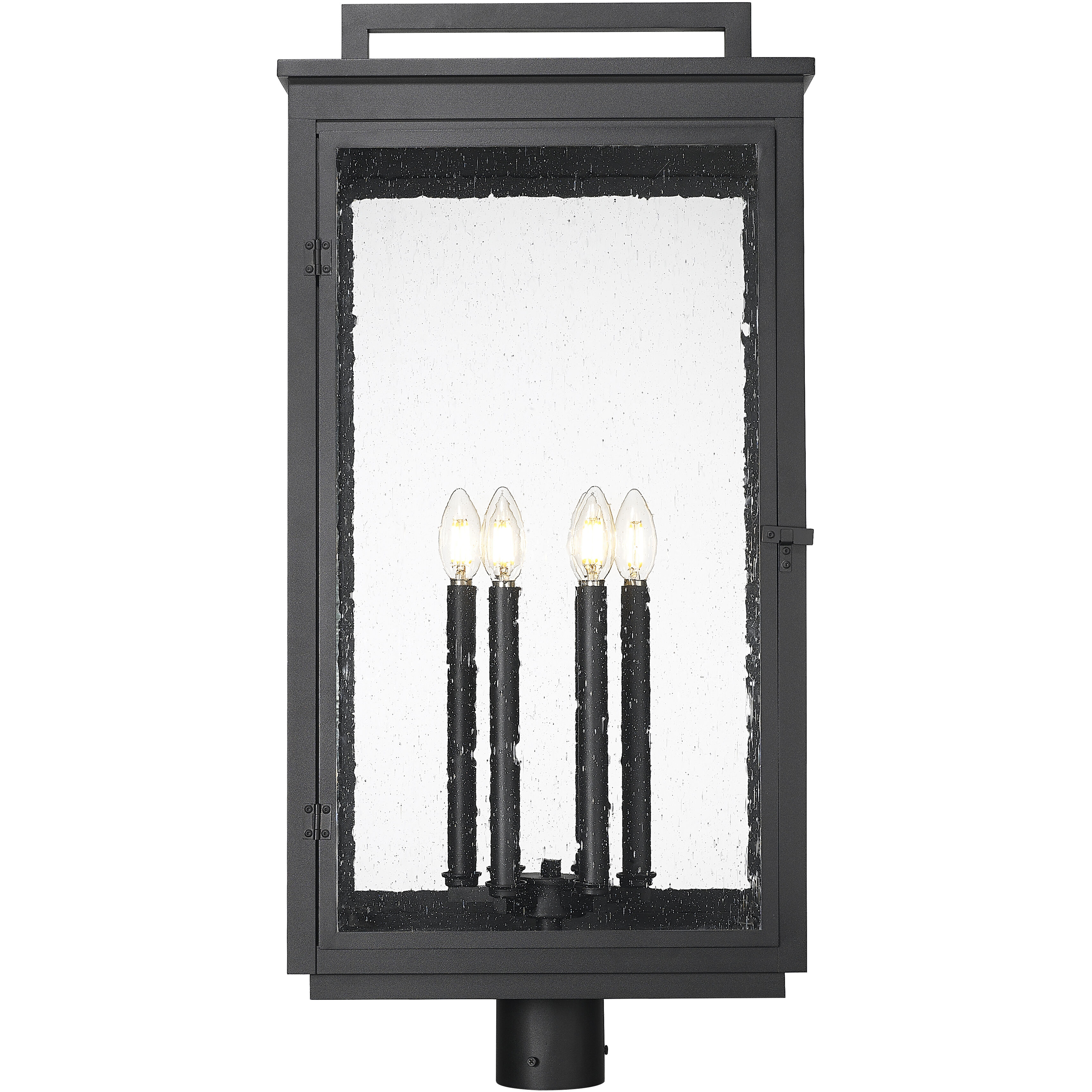 Hartwell 6 Light 32.75 inch Sand Black Outdoor Post Mount Fixture