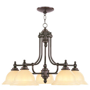 North Port 5 Light 28 inch Olde Bronze Chandelier Ceiling Light in Iced Champagne
