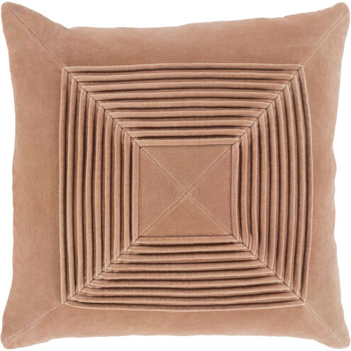 Akira 22 X 22 inch Peach Pillow Kit, Square